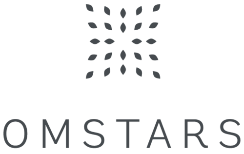 Omstars logo.